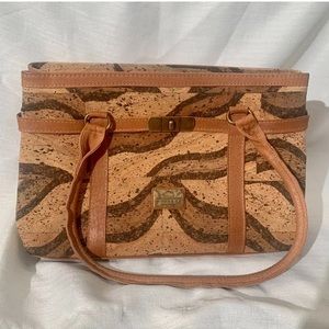Montado Portugal Vegan Cork Leather Shoulder Bag